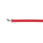 Повідець Trixie Softline Elegance L-XL для собак, 1 м х 25 мм, червоний, з смугами, нейлон