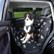 Покрывало на задние сидения Trixie для собак, флис, нейлон, 0.65 х 1.45 м, чёрно-бежевый