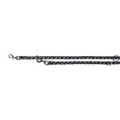 Поводок-перестёжка Trixie Cavo Reflect Adjustable Lead для собак, светоотражающий, размер S-M, 2 м/12 мм, чёрный