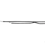Поводок-перестёжка Trixie Cavo Adjustable Lead для собак, плетёный, круглый, размер L-XL, 2 м/18 мм, чёрный