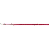 Поводок-перестёжка Trixie Cavo Adjustable Lead для собак, плетёный, круглый, размер L-XL, 2 м/18 мм, красный