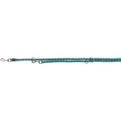 Поводок-перестёжка Trixie Cavo Adjustable Lead для собак, плетёный, круглый, размер L-XL, 2 м/18 мм, океан/графит