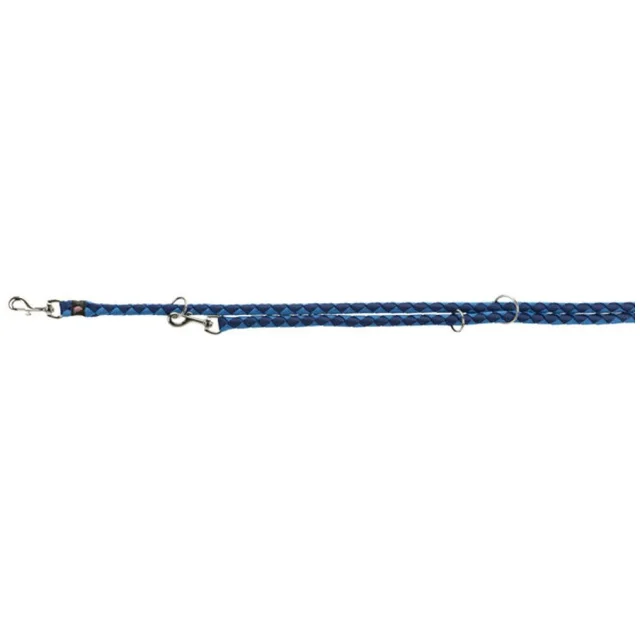 Повідець-перестібка Trixie Cavo Adjustable Lead для собак, плетений, круглий, розмір L-XL, 2 м/18 мм, індиго/синій