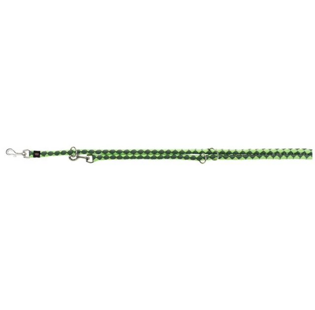 Повідець-перестібка Trixie Cavo Adjustable Lead для собак, плетений, круглий, розмір L-XL, 2 м/18 мм, зелений/салатовий