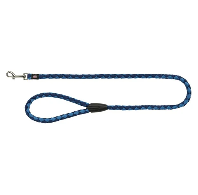 Поводок Trixie Cavo Lead для собак, плетёный, круглый, размер L-XL, 1 м/18 мм, индиго/синий