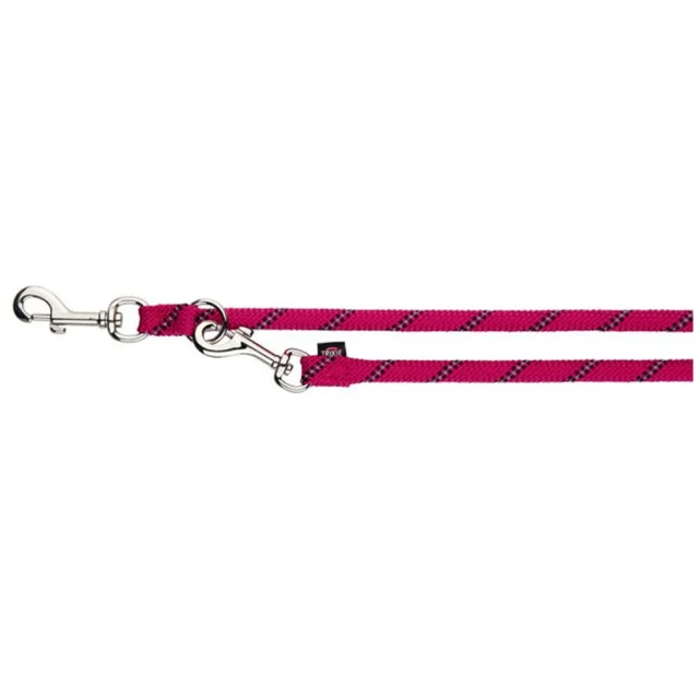 Повідець-перестібка Trixie Sporty Rope для собак, нейлон, 2 м х 13 мм, фуксія
