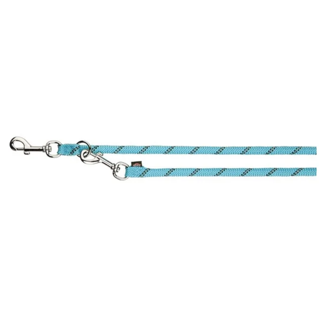 Поводок-перестежка Trixie Sporty Rope для собак, 2 м х 13 мм,  голубой