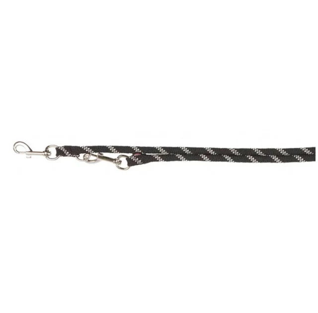 Повідець-перестіжки Trixie Sporty Rope S-M для собак, 2 м х 8 мм, чорний