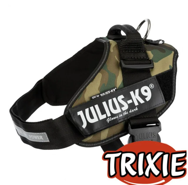 Шлея Trixie Julius-K9® IDC тренировочная, для щенков, 71-96 см х 50 мм, камуфляж