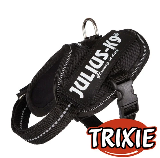 Шлея Trixie Julius-K9® IDC тренировочная, для щенков, 71-96 см х 50 мм, чёрный