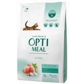 Сухий корм Optimeal для кошенят, з куркою, 4 кг