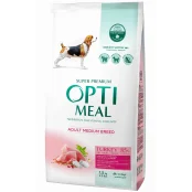 Сухой корм Optimeal для взрослых собак средних пород, с индейкой, 1.5 кг