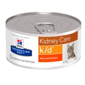 Консерва Hill's Prescription Diet k/d для котів з нирковою недостатністю, з куркою, 156 г