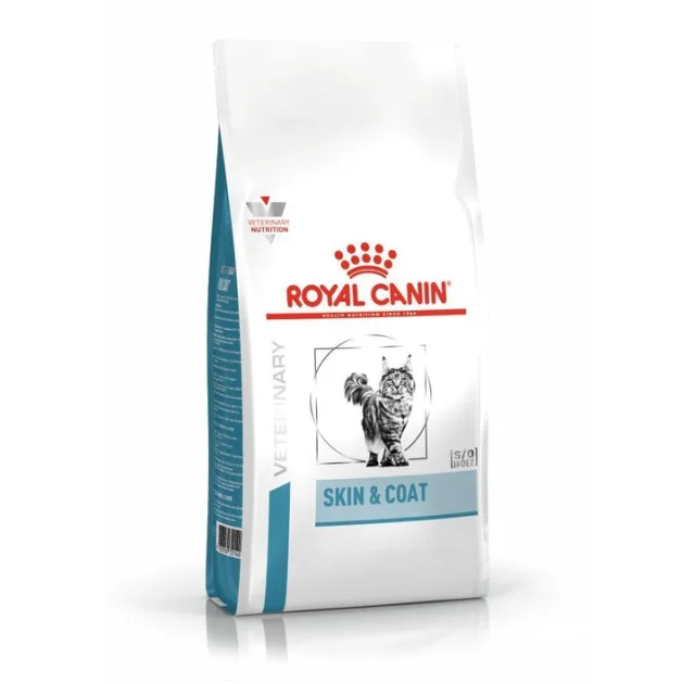 Сухой корм Royal Canin Skin & Coat при дерматозе и выпадении шерсти у кошек, 1.5 кг