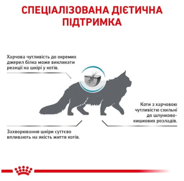 Сухий корм Royal Canin Skin & Coat при дерматозе і випаданні шерсті у котів, 3.5 кг