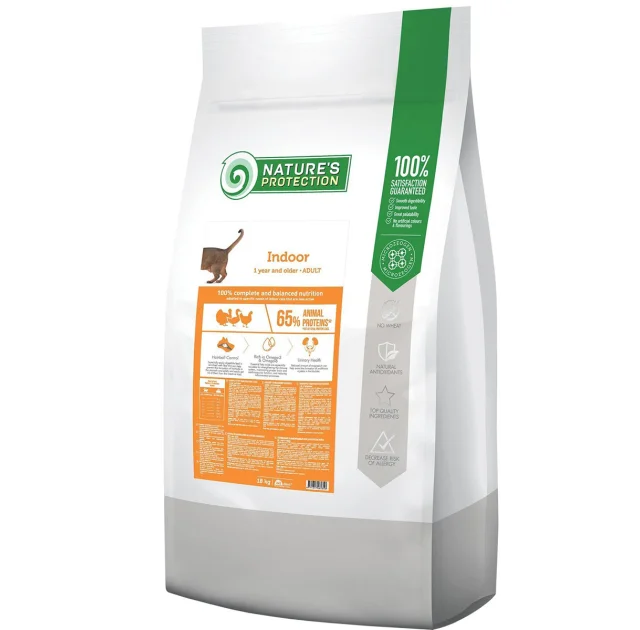 Сухий корм Natures Protection Indoor для котів живуть в приміщенні, 18 кг