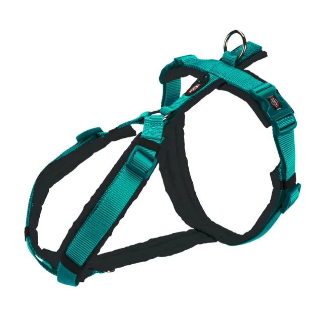 Шлея Trixie Premium Trekking Harness для собак, 44-53 см, 20 мм, размер S-M, океан-графит