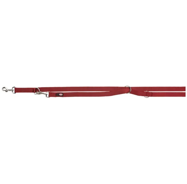Повідець-перестіжки Trixie Premium для собак, двошаровий, 2 м х 15 мм, XS-S, бордовий