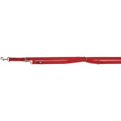 Поводок-перестёжка Trixie Premium Adjustable Lead двухслойный для собак, размер XS-S, 2 м/15 мм, красный