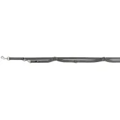 Поводок-перестёжка Trixie Premium Adjustable Lead двухслойный для собак, размер XS-S, 2 м/15 мм, графит