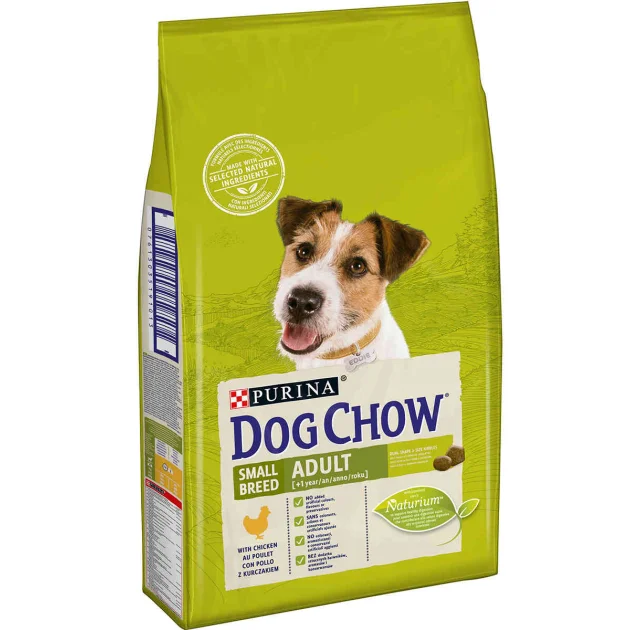 Сухой корм Purina Dog Chow Adult Small Breed для взрослых собак мелких пород старше 1 года, с курицей, 7.5 кг