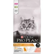 Сухой корм Purina Pro Plan Elegant Adult для кошек с чувствительной кожей, с лососем, 10 кг