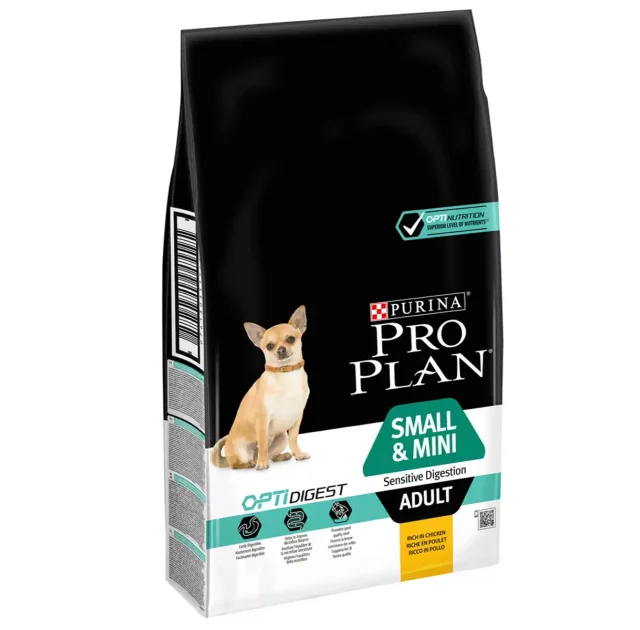 Сухой корм Purina Pro Plan Small & Mini для собак мелких пород с чувствительным пищеварением, с курицей, 700 г
