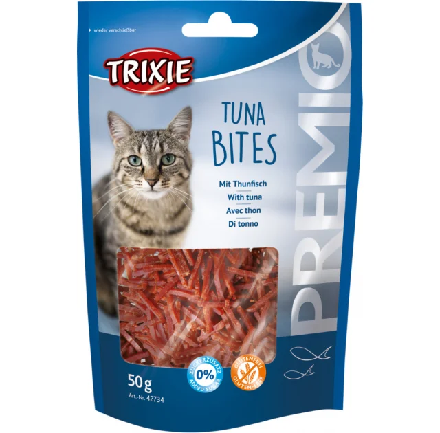 Лакомство Trixie Tuna Bites для кошек, тунец c курицей, 50 г