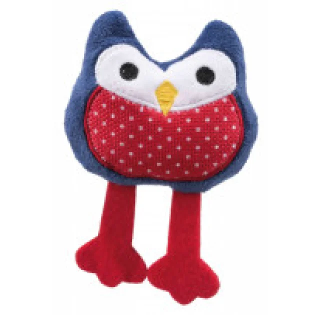 Игрушка Trixie сова плюшевая, для кошек, 13 см
