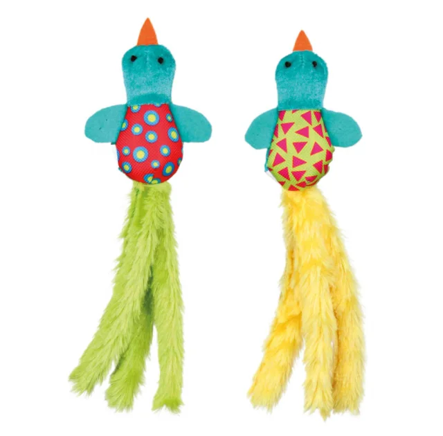 Игрушка Trixie птичка плюшевая, для кошек, 21 см