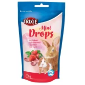 Лакомство Trixie Mini Drops клубника, для грызунов, 75 г