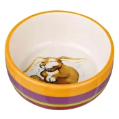 Миска Trixie кольорова керамічна, для гризунів, 250 мл