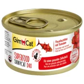 Влажный корм GimCat Shiny Cat Superfood для кошек, с тунцом и помидором, 70 г
