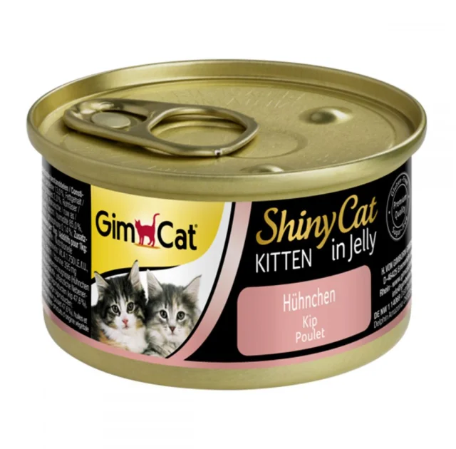 Влажный корм GimCat Shiny Kitten для котят, с курицей, 70 г