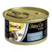 Влажный корм GimCat Shiny Cat для кошек, с тунцом и креветками, 70 г