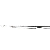 Поводок-перестёжка Trixie Cavo Adjustable Lead для собак, плетёный, круглый, размер L-XL, 2 м/18 мм, чёрный/графит