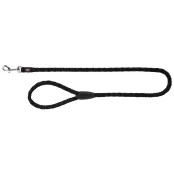 Повідець Trixie Cavo Lead для собак, плетений, круглий, розмір L-XL, 1 м/18 мм, чорний