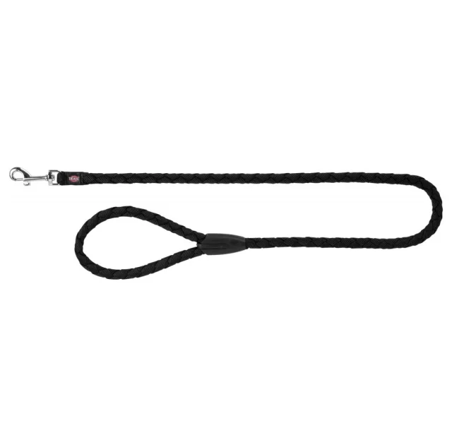 Повідець Trixie Cavo Lead для собак, плетений, круглий, розмір L-XL, 1 м/18 мм, чорний