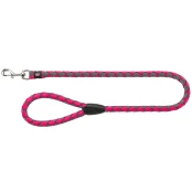 Поводок Trixie Cavo Lead для собак, плетёный, круглый, размер L-XL, 1 м/18 мм, фуксия/графит