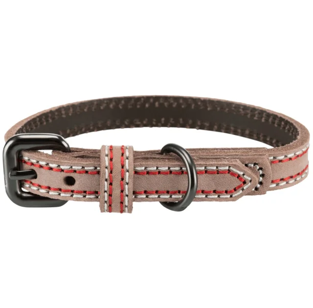 Ошейник Trixie Native M, для собак, 36-43 см, 20 мм, капучино