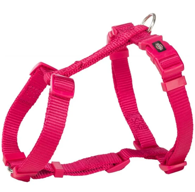 Шлея Trixie Premium H-Harness для собак, 75-120 см, 25 мм, размер L-XL, фуксия