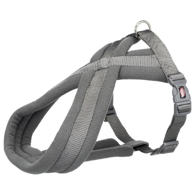 Шлея Trixie Premium Touring Harness для собак, 40-70 см, 20 мм, размер S-M, графит