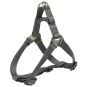 Шлея Trixie Premium One Touch Harness, для собак, 40-50 см, 15 мм, размер S, графит