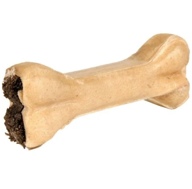 Лакомство Trixie, кость прессованная с начинкой (желудок), для собак, 90 г, 15 см