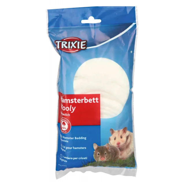 Подстилка Trixie Wooly, для грызунов, белая, 20 г