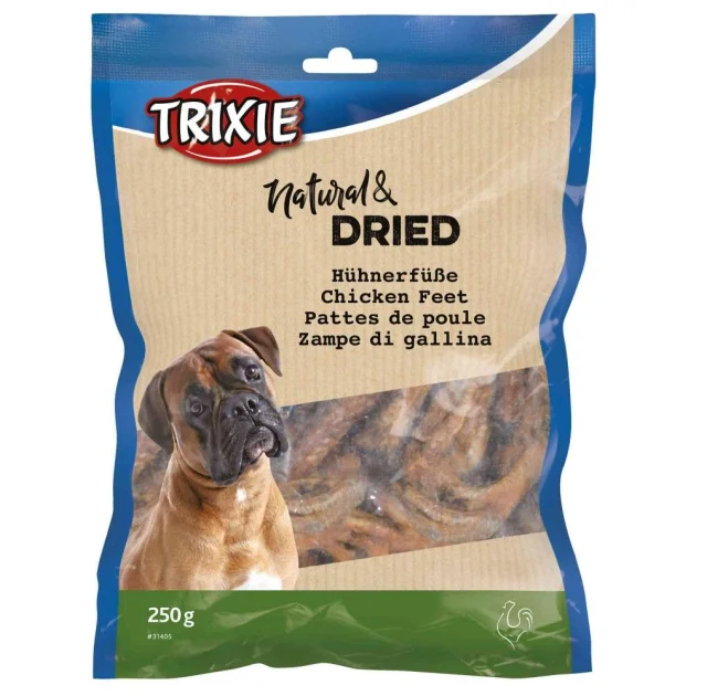 Сушёные куриные лапки Trixie для собак, 250 г