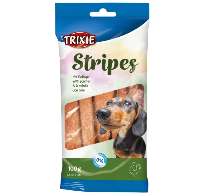 Съедобные палочки Trixie Stripes для собак, курица, 100 г, 10 шт