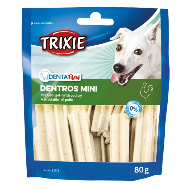 Жевательные палочки Trixie Dentros Mini для собак, птица, 80 г