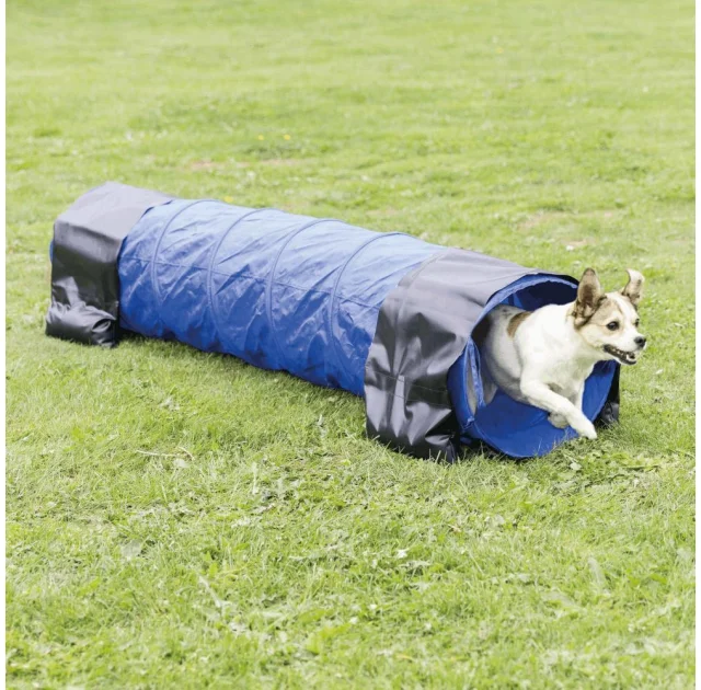 Тоннель тренировочный Trixie - Dog Activity для собак, 40 cм, 2 м, полиэстер, синий