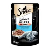 Вологий корм Sheba Selection in Sauce для котів, з океанічною рибою в соусі, 85 г